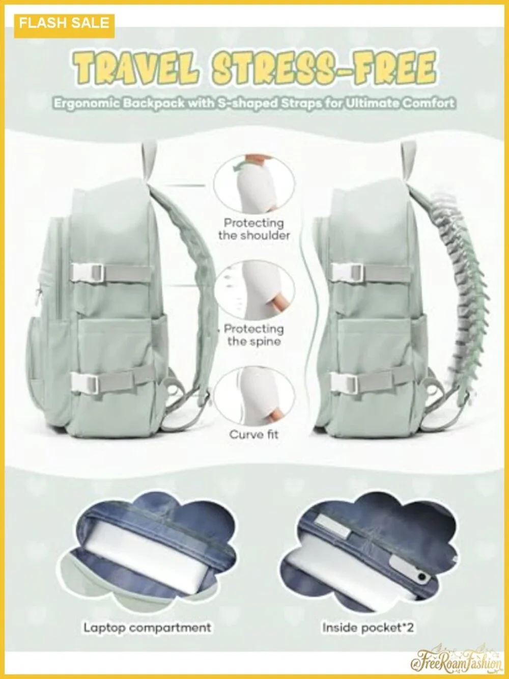 Waterproof Nylon Laptop Backpack for College, Travel, and Everyday Use